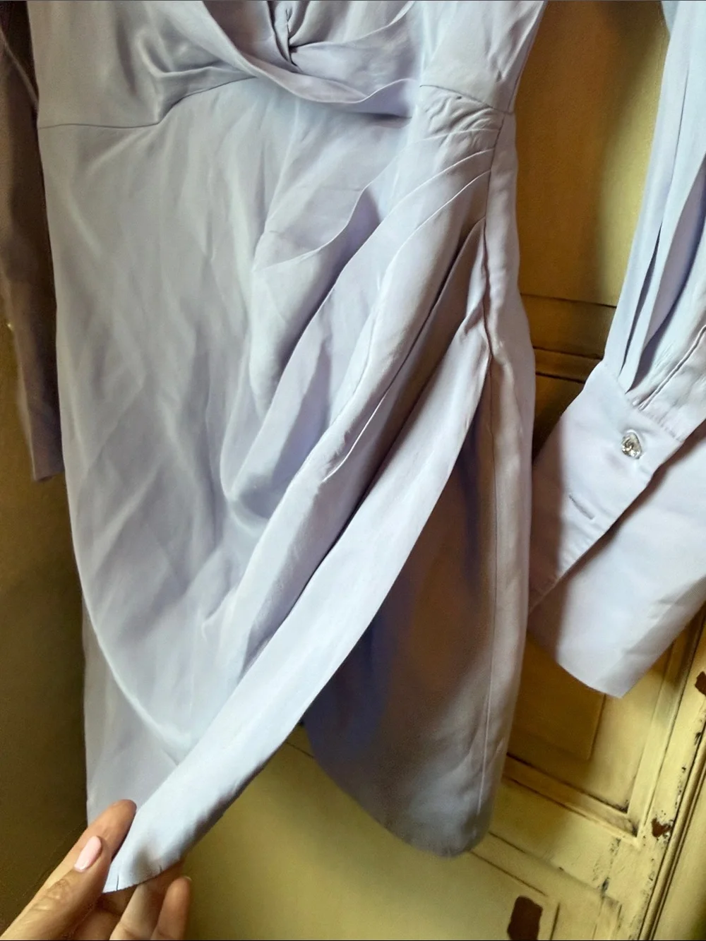 Gauge81 Lavender Wrap Shirt Mini Dress - Picture 4 of 6